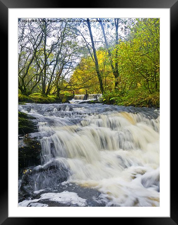 Waterfall, Garwnant Forest Centre Framed Mounted Print by Hazel Powell
