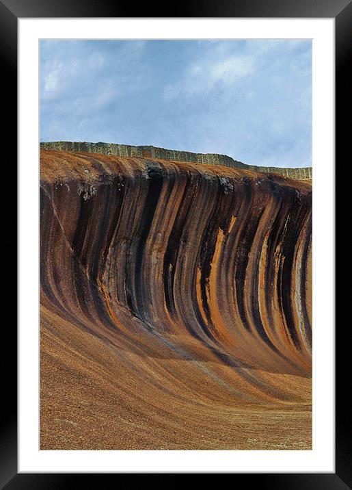 Wave Rock Framed Mounted Print by Laura Witherden