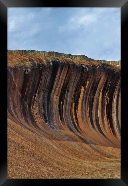 Wave Rock Framed Print by Laura Witherden