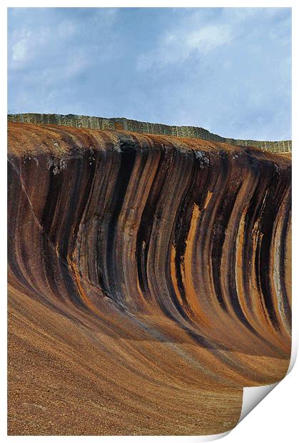 Wave Rock Print by Laura Witherden