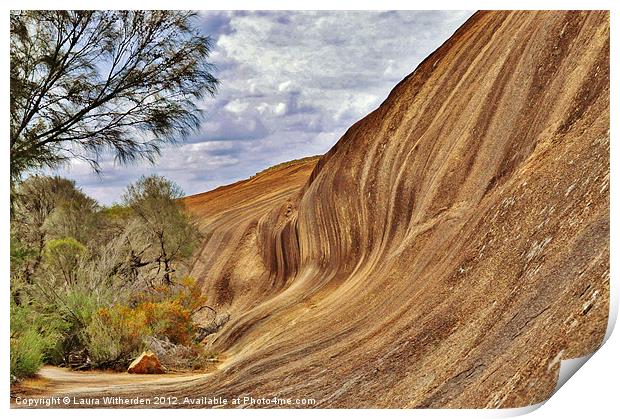 Wave Rock Australia Print by Laura Witherden
