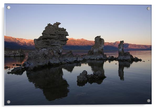 Mono Lake Sunrise  Acrylic by Thomas Schaeffer