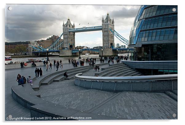 Tower Bridge and City Hall Acrylic by Howard Corlett