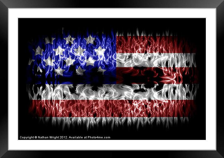 USA USA USA Framed Mounted Print by Nathan Wright