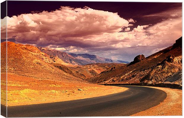 Death Valley Drive Canvas Print by Paul Fisher