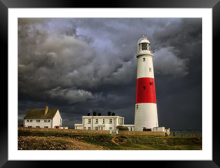 Stormy Weather at Portland Bill Framed Mounted Print by Jennie Franklin