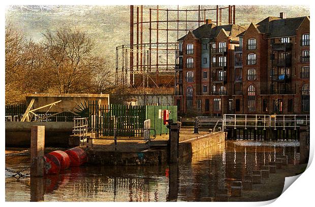 Down by the Canal Print by Dawn Cox