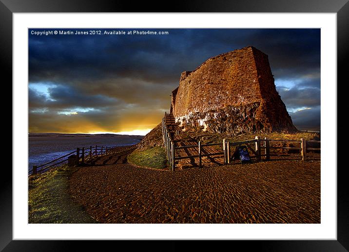 Sunset over Holy island Framed Mounted Print by K7 Photography