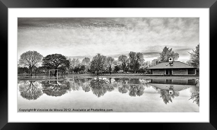 Clock Reflections Framed Mounted Print by Vinicios de Moura