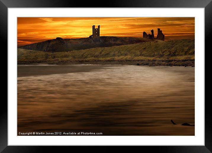 The Ancient Fortress of Dunstanburgh Framed Mounted Print by K7 Photography