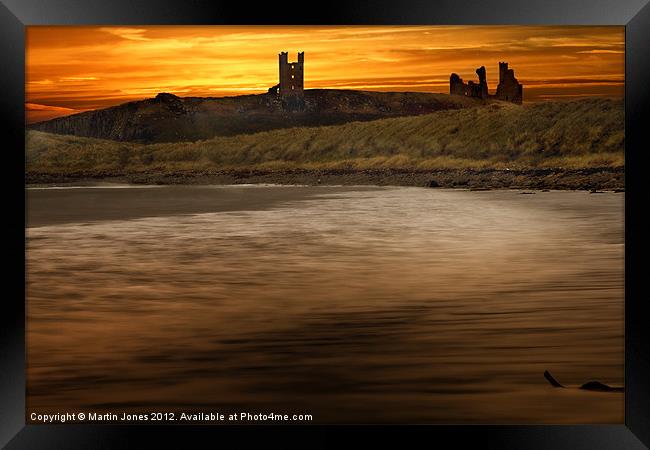 The Ancient Fortress of Dunstanburgh Framed Print by K7 Photography