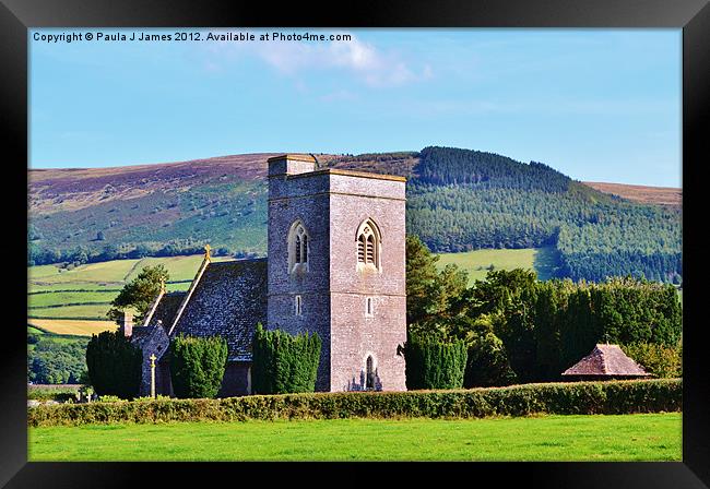 St Gastyn''s Church, Llangasty Tal-y-Llyn Framed Print by Paula J James