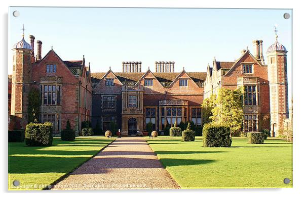 Charlecote Park House Acrylic by philip milner