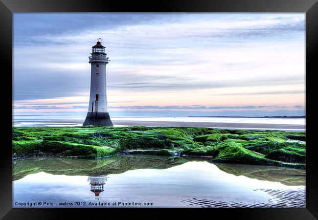 Perch Rock Lighthouse Framed Print by Pete Lawless