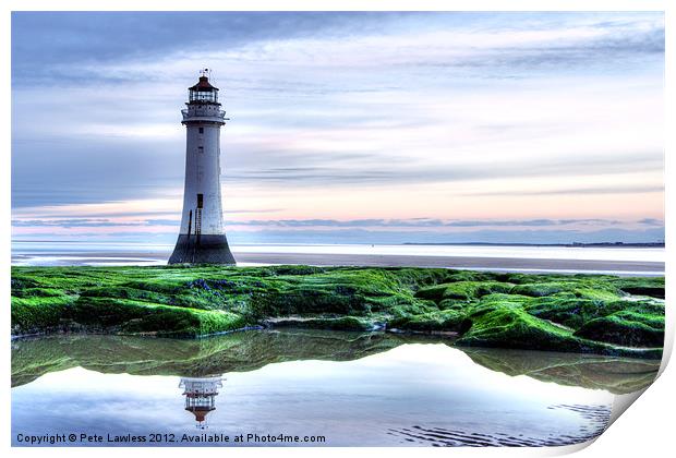 Perch Rock Lighthouse Print by Pete Lawless
