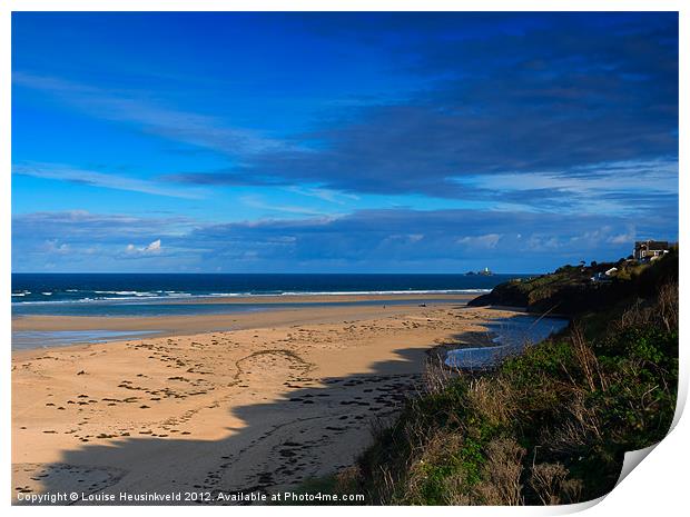 Riviere Sands, Hayle Estuary, Cornwall Print by Louise Heusinkveld