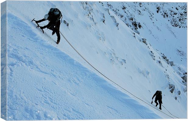 Ice climbers 2 Canvas Print by Robert Fielding