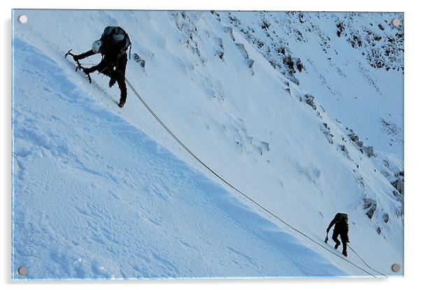 Ice climbers 2 Acrylic by Robert Fielding