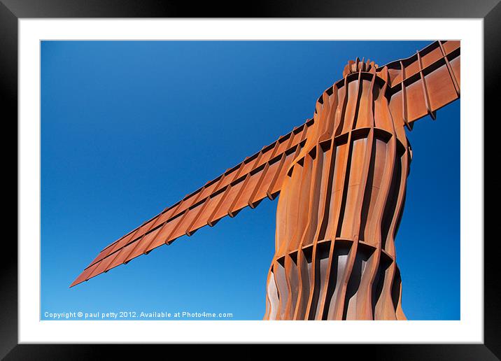 Angel of the North Framed Mounted Print by paul petty