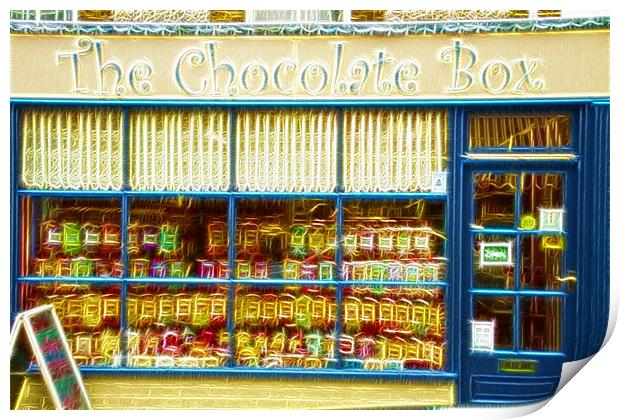 Old sweet shop Fractals Print by David French