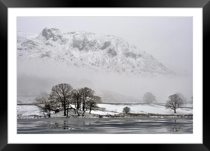 Freezing Lake District Framed Mounted Print by Jan Venter