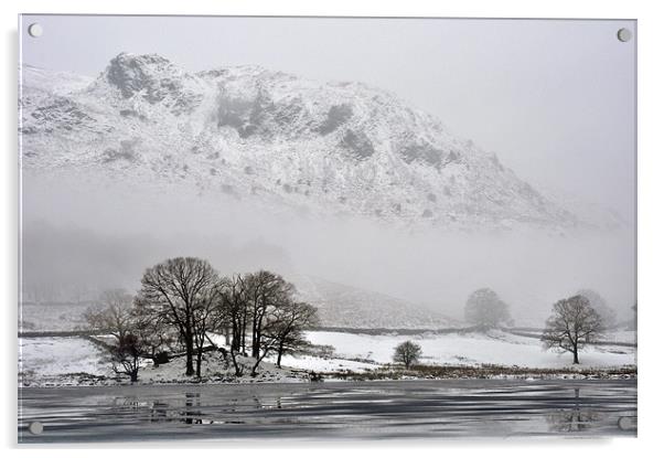 Freezing Lake District Acrylic by Jan Venter