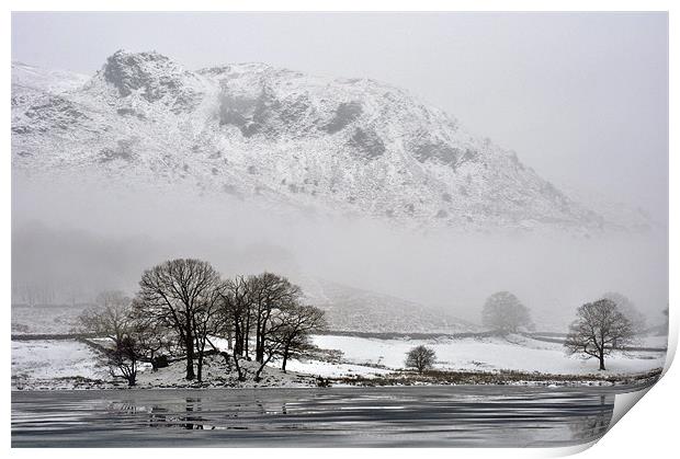Freezing Lake District Print by Jan Venter