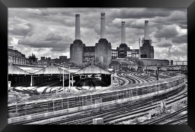 Battersea Power Station Framed Print by Jan Venter