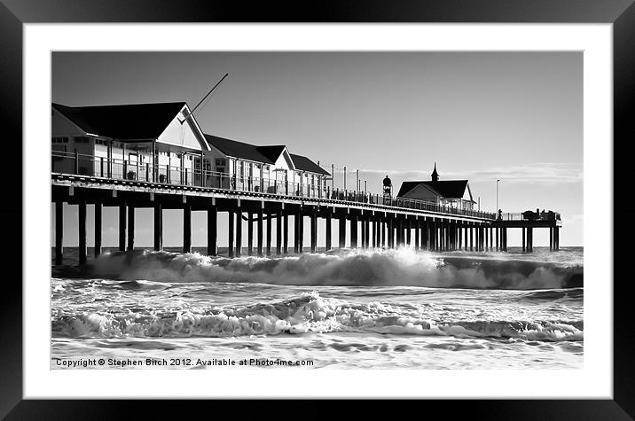 Southwold Pier, Suffolk Framed Mounted Print by Stephen Birch