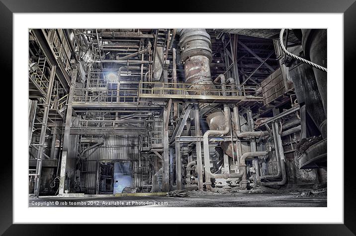 INDUSTRIAL METAL Framed Mounted Print by Rob Toombs