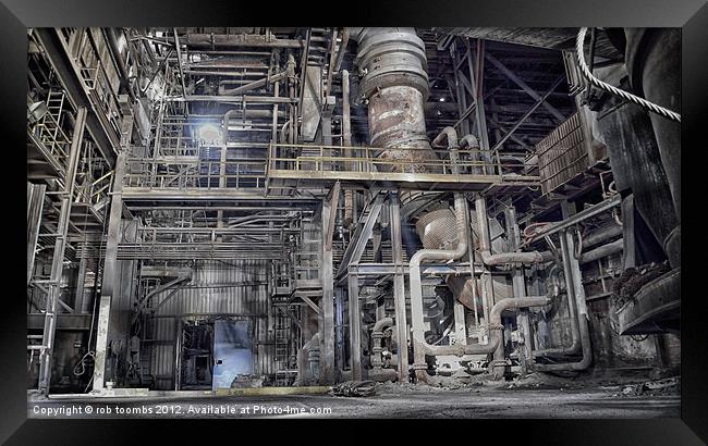 INDUSTRIAL METAL Framed Print by Rob Toombs