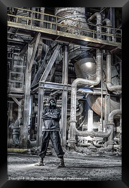 AN INDUSTRIAL STANCE Framed Print by Rob Toombs