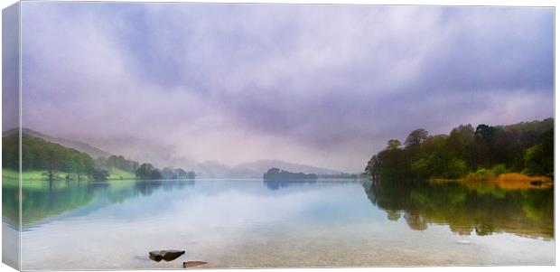 Grasmere Lake District by pastel mist Canvas Print by Greg Marshall