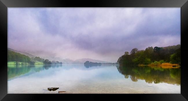 Grasmere Lake District by pastel mist Framed Print by Greg Marshall