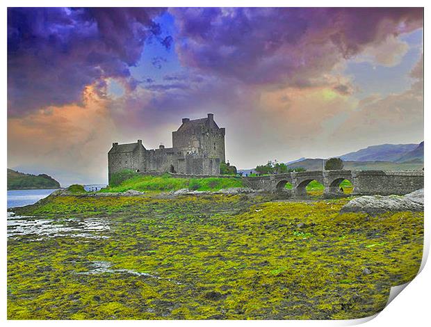 Eilean Donan Castle Print by paul jenkinson