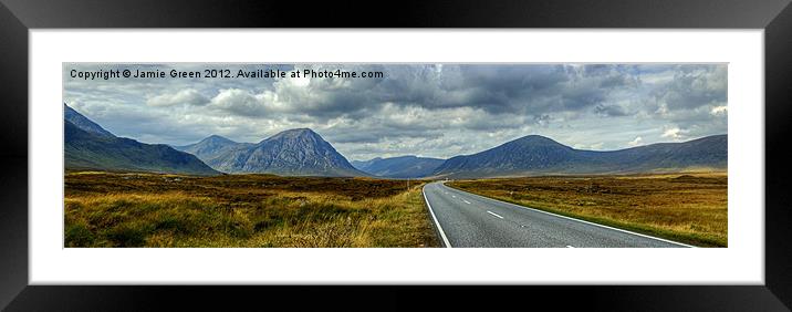The Road To Glen Coe Framed Mounted Print by Jamie Green