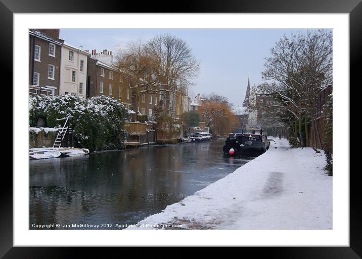 Winter Canal Framed Mounted Print by Iain McGillivray