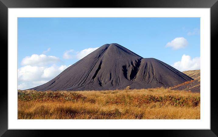 Welsh Slag Heap. Framed Mounted Print by David Metters