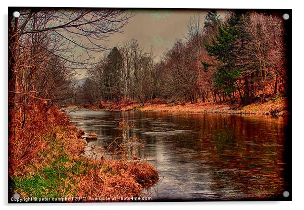 Creek Acrylic by peter campbell