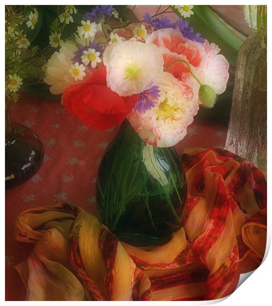 Still Life with Poppies  Print by Judy Stalus