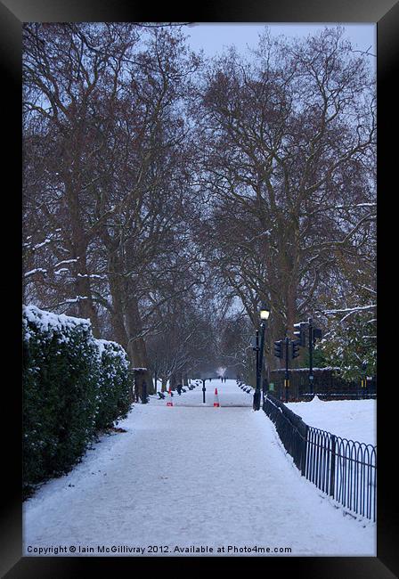 Regent''s Park in Winter Framed Print by Iain McGillivray