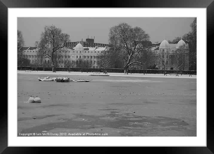 Regent''''s Park in Winter Framed Mounted Print by Iain McGillivray