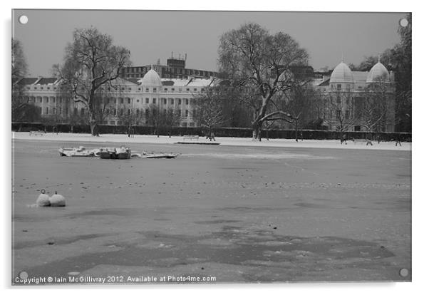 Regent''''s Park in Winter Acrylic by Iain McGillivray
