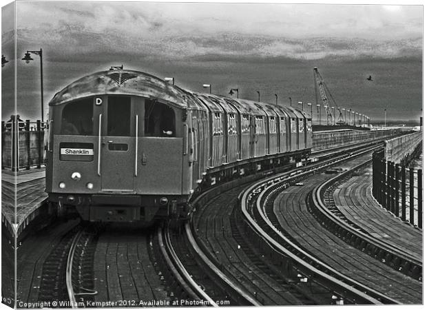 Isle Of Wight ex London Undergroud Class 483 Canvas Print by William Kempster