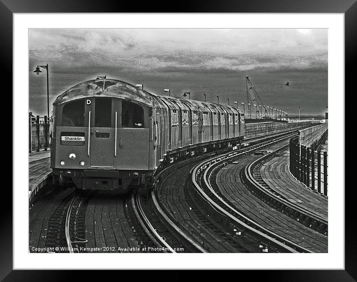 Isle Of Wight ex London Undergroud Class 483 Framed Mounted Print by William Kempster