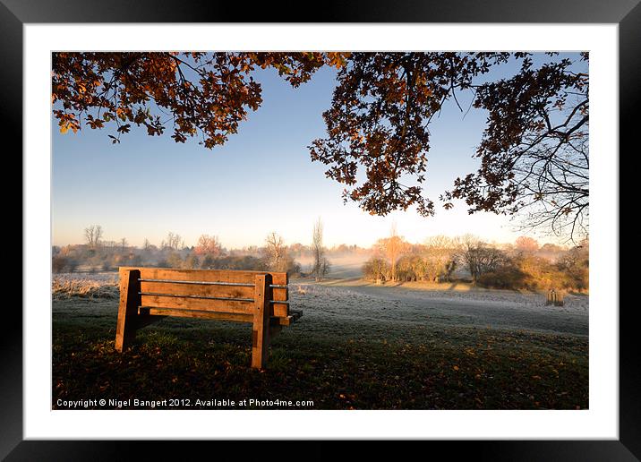 Autumn View Framed Mounted Print by Nigel Bangert