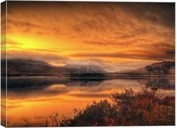 Loch Ba Sunrise, Scotland Canvas Print by Aj’s Images