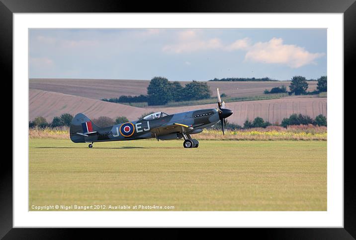Supermarine Spitfire Mk XIV Framed Mounted Print by Nigel Bangert