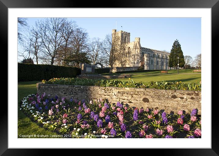Priory Church Dunstable Framed Mounted Print by Graham Custance