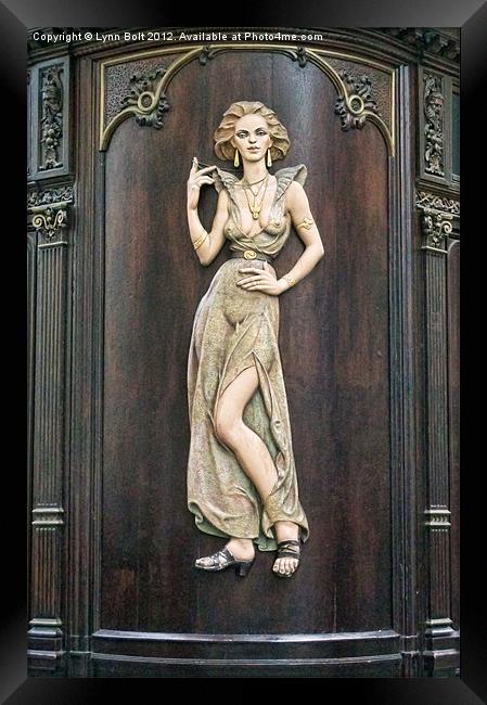 Art Deco Lady Framed Print by Lynn Bolt